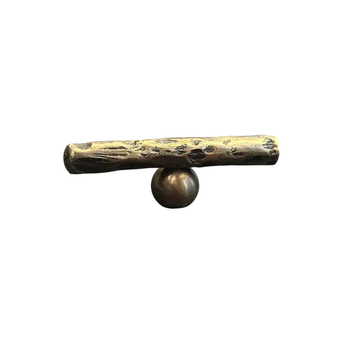 Bouton de meuble en T - BRANCHE MARTELEE