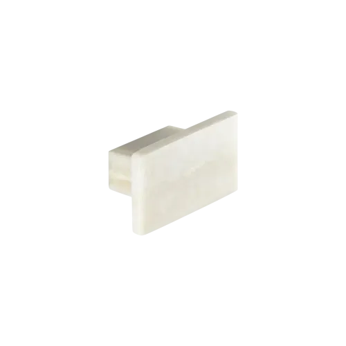 Bouton de meuble RECTANGLE Marbre Blanc
